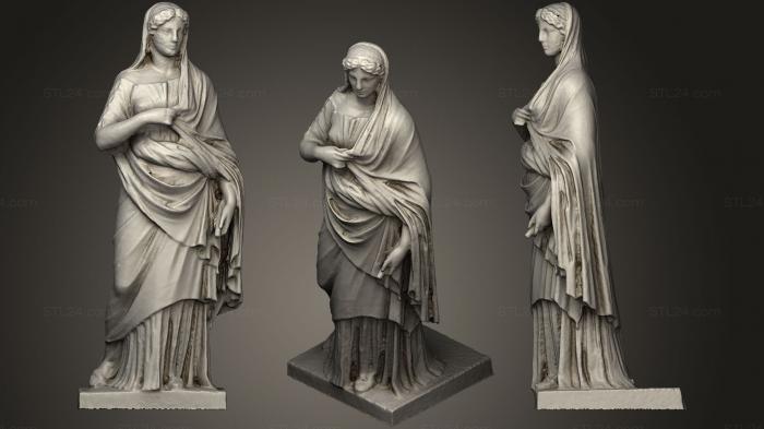 Статуи античные и исторические (Сабинская женщина, STKA_1471) 3D модель для ЧПУ станка